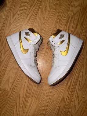 JORDAN 1 Retro High Og Metallic Gold Women's FD2596-107‼️SHIP FAST‼️SZ 14.5W-13M
